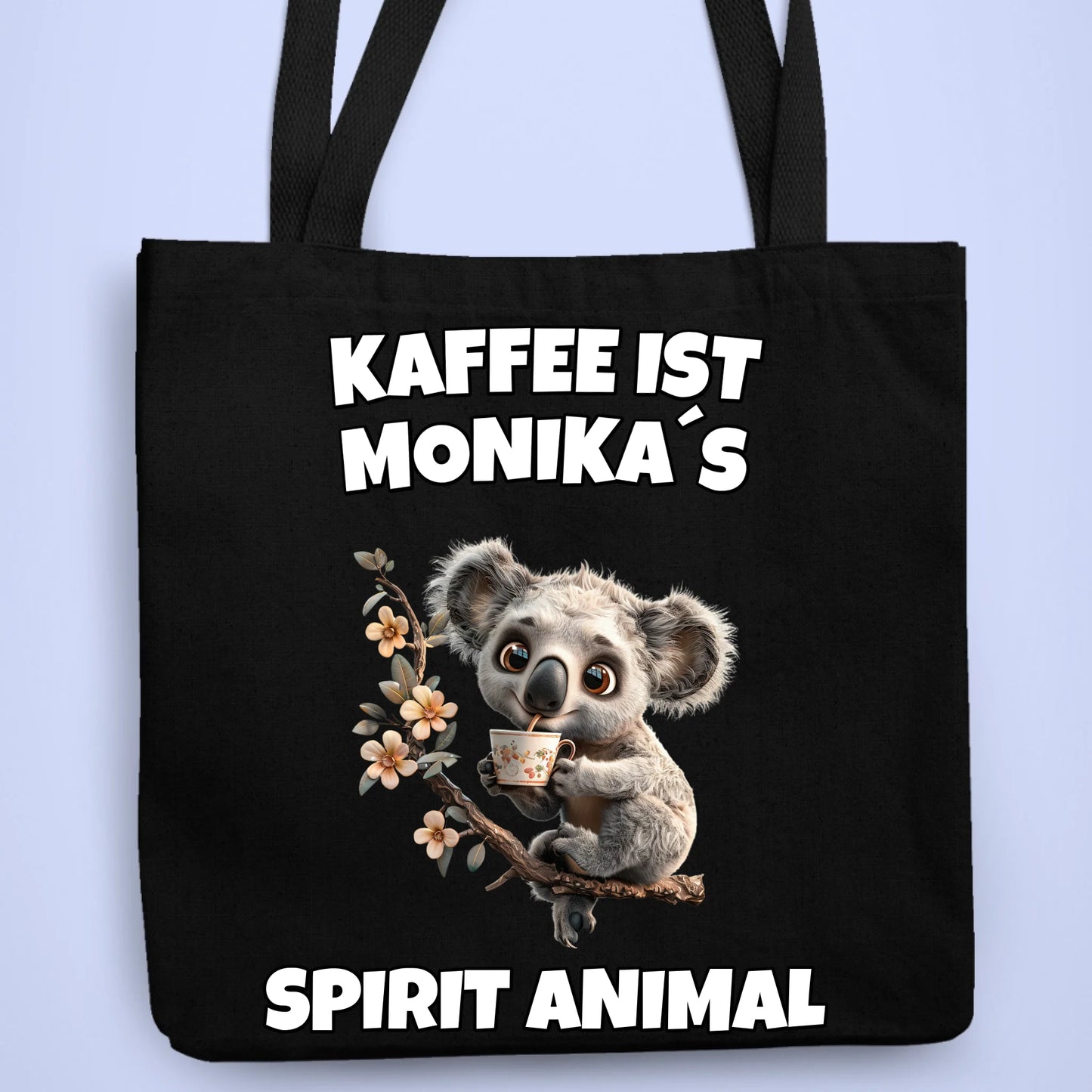Personalisierbare Tasche Spirit Animal Kaffee