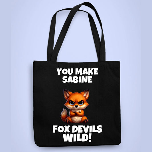 Personalisierbare Tasche Fox Devils Wild