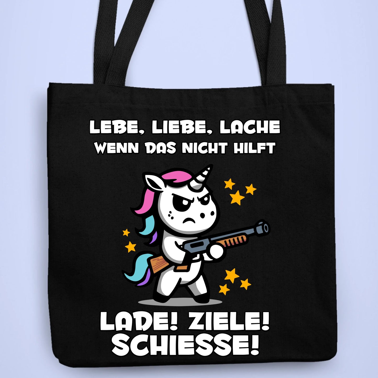 Tasche Lebe,Liebe,Lache