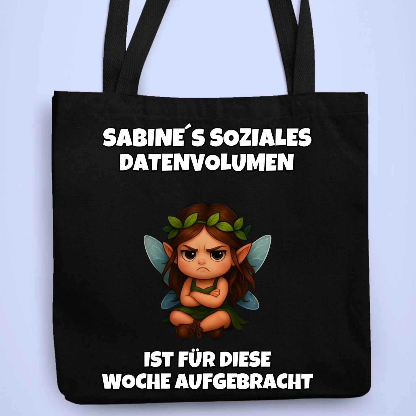 Personalisierbare Tasche Soziales Datenvolumen
