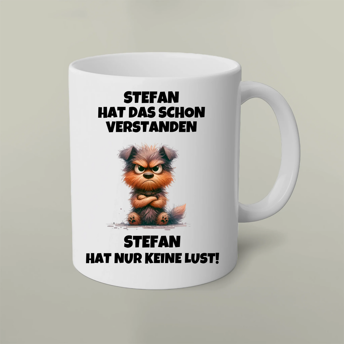 Personalisierbare Tasse Verstanden nur keine Lust