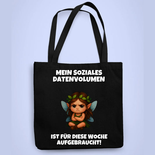 Tasche Soziales Datenvolumen