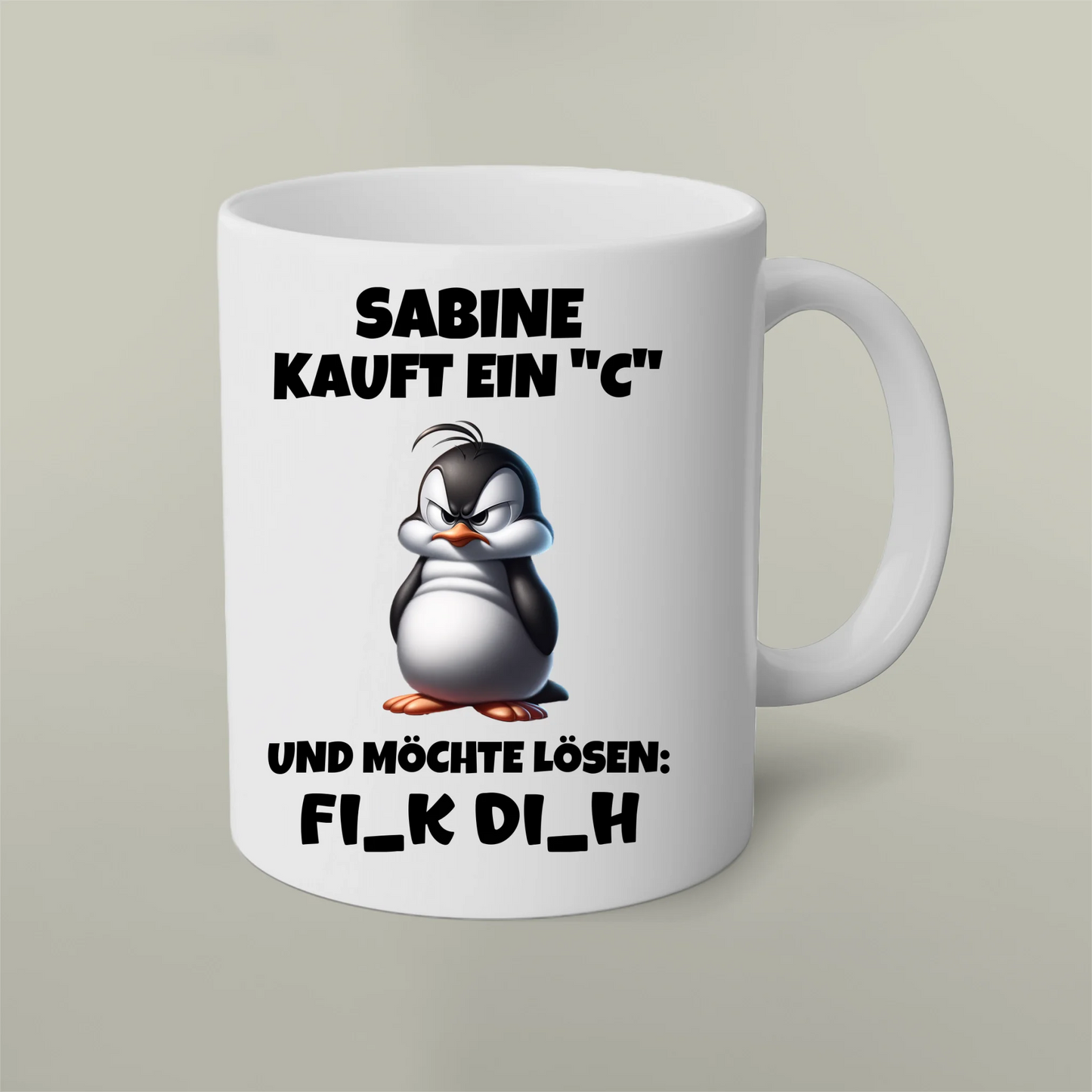 Personalisierbare Tasse Ich kaufe ein "C"