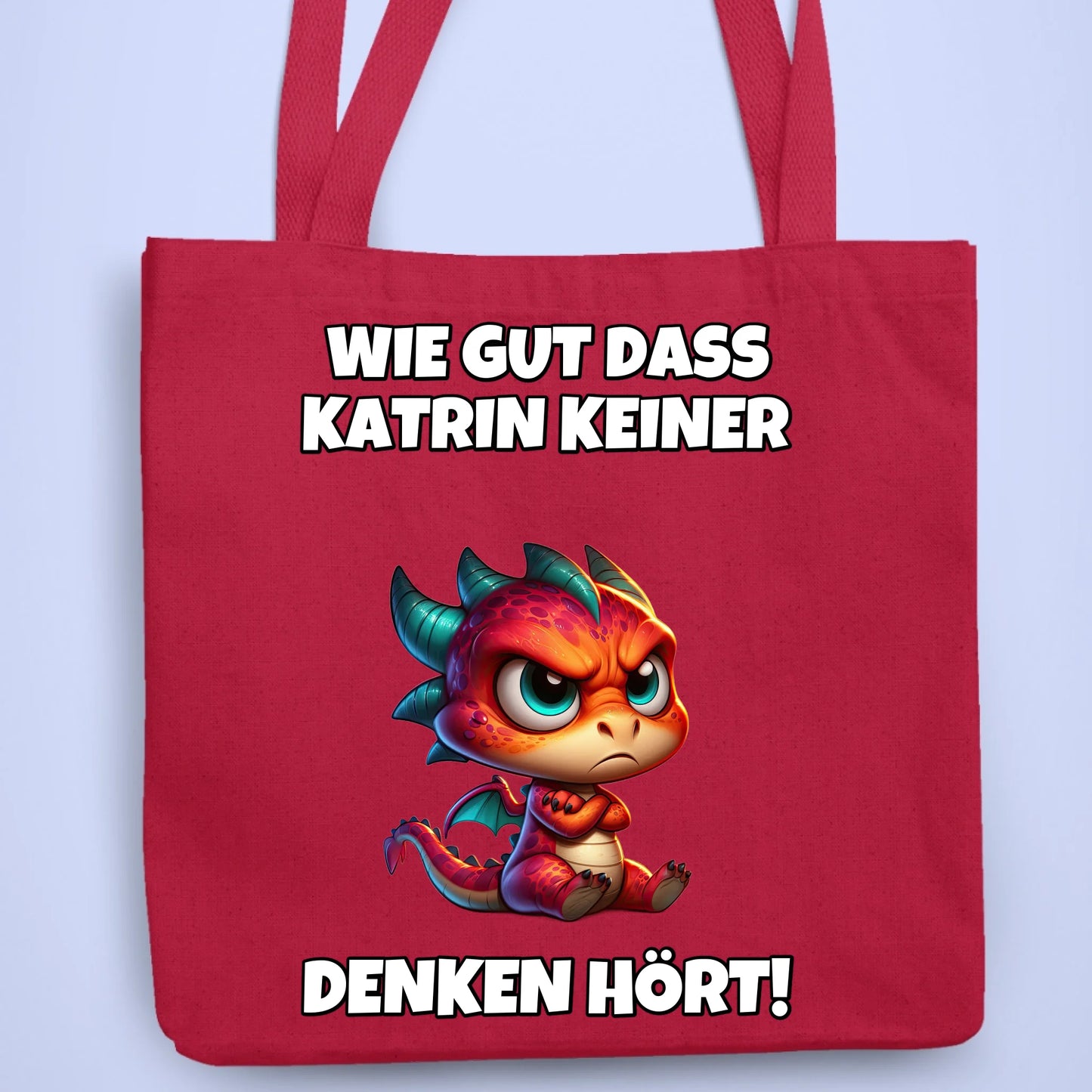 Personalisierbare Tasche Keiner Denken Hört
