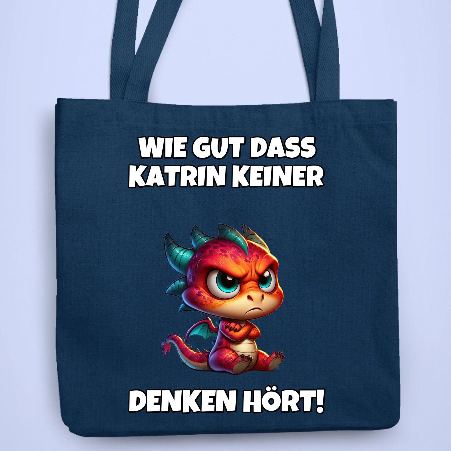 Personalisierbare Tasche Keiner Denken Hört