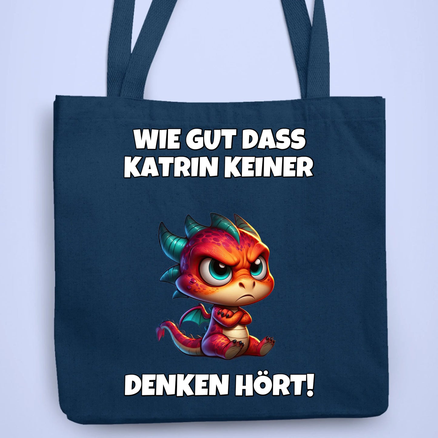 Personalisierbare Tasche Keiner Denken Hört