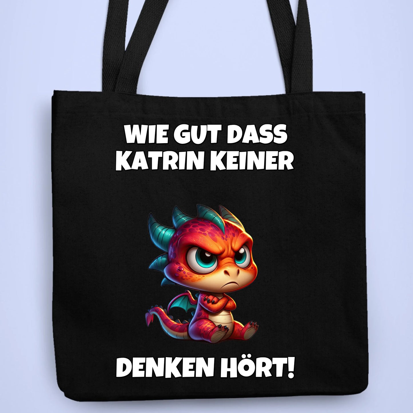 Personalisierbare Tasche Keiner Denken Hört
