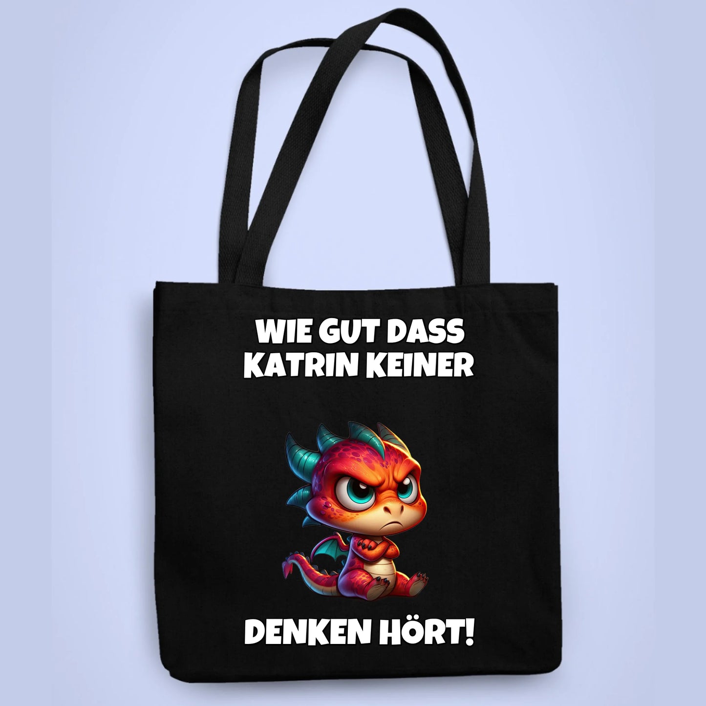 Personalisierbare Tasche Keiner Denken Hört