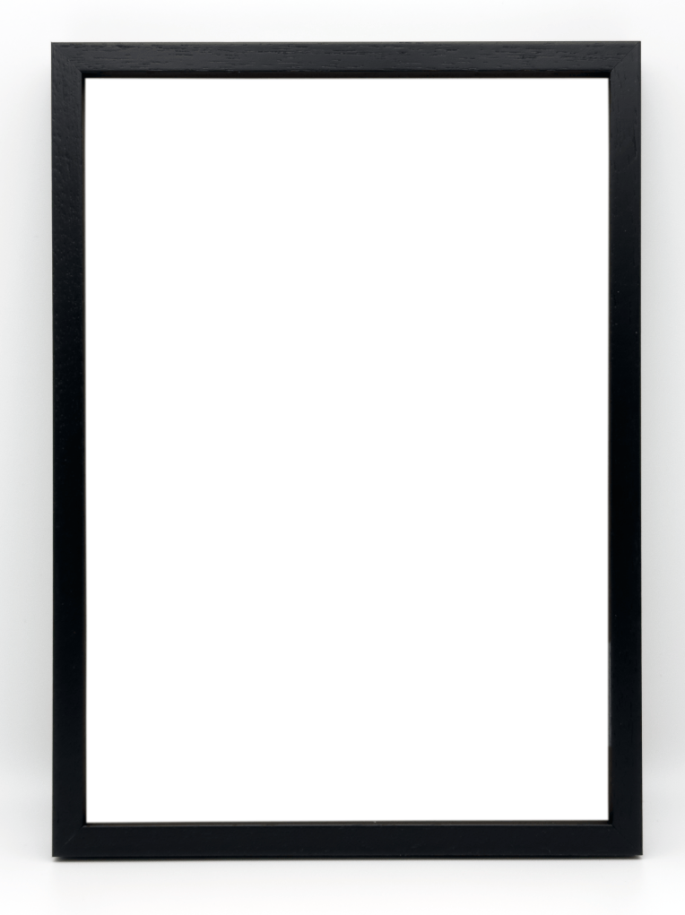 Echtholzbilderrahmen Schwarz DIN A3